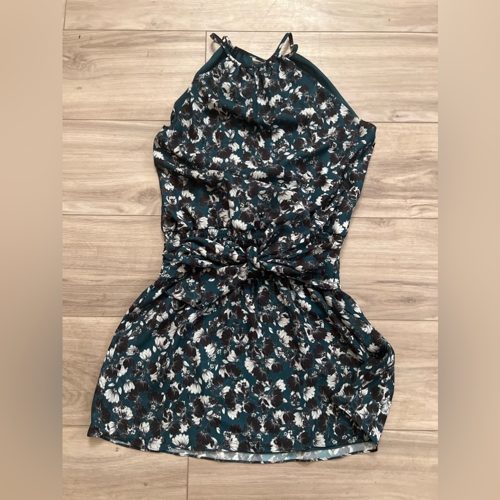 PARKER V NECK SMOCKED WAIST WITH TIE DRESS
